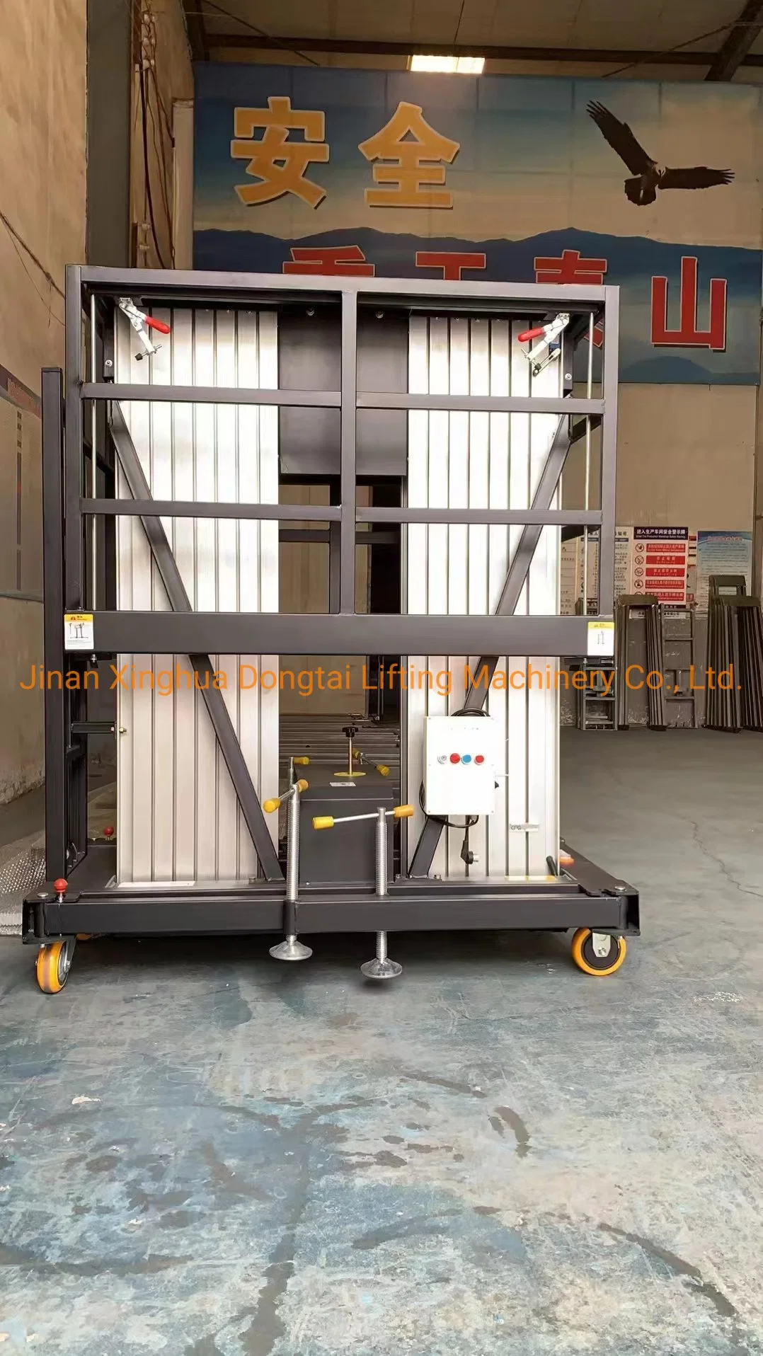 200kg Load 6m-14m Aluminum Hydraulic Telescopic Ladder Platform Lift