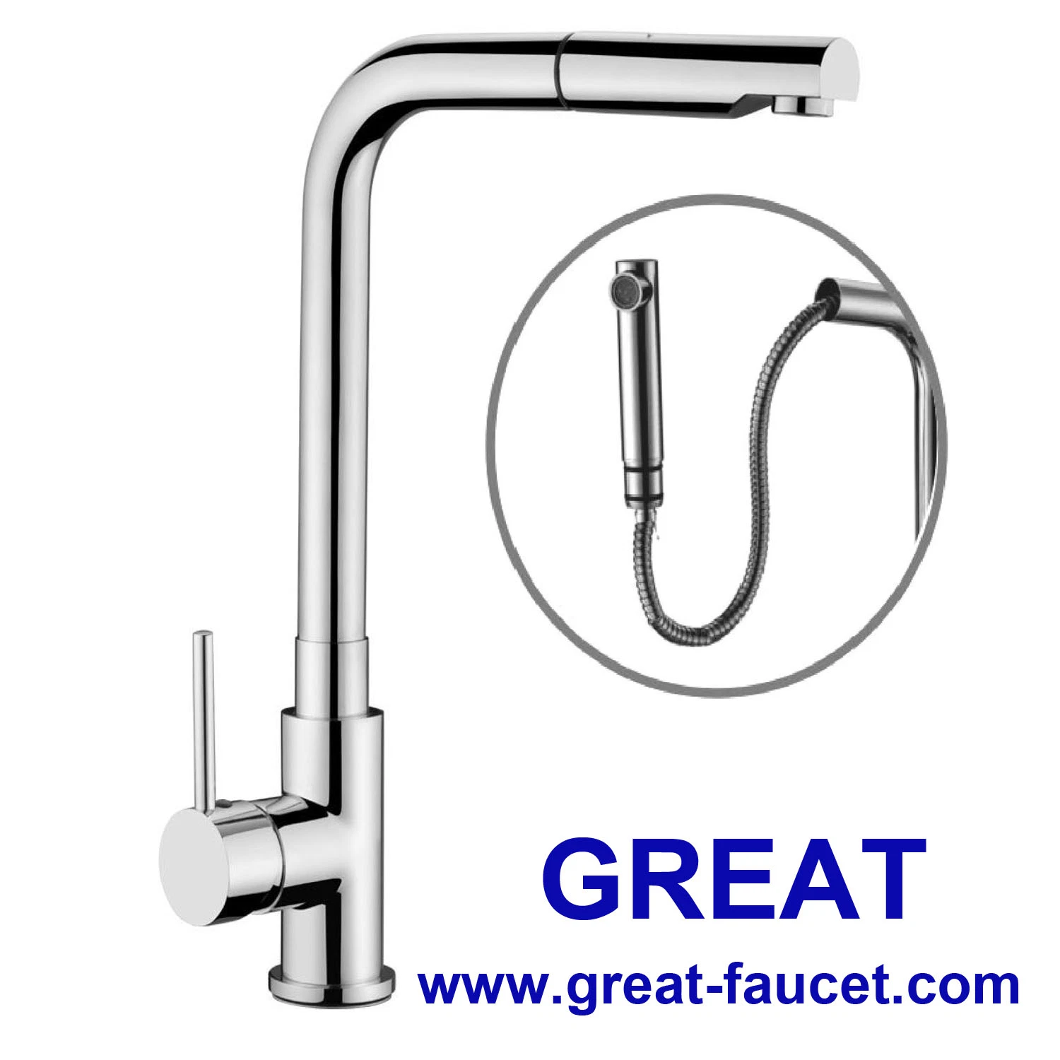 Popular European Style Brass Kitchen Faucet Sink Faucet (GL2139A43)