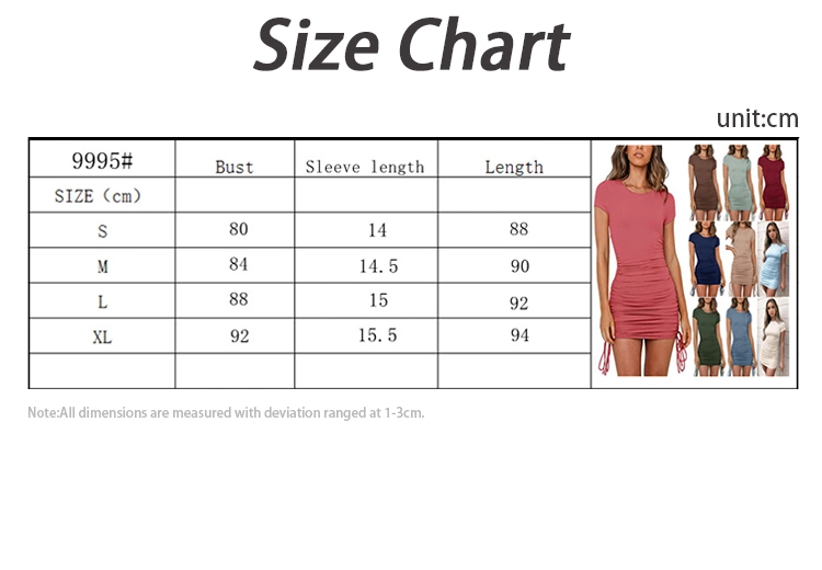 Ready to Ship Cheap Solid High Waist Scrunch Bandage Party Mini Dress for Girls