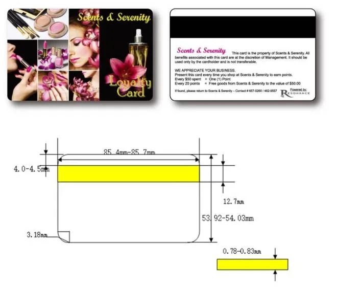 Competitive Printable Magnetic Stripe Card with Lamination Frosted Personal Image Plastic Card