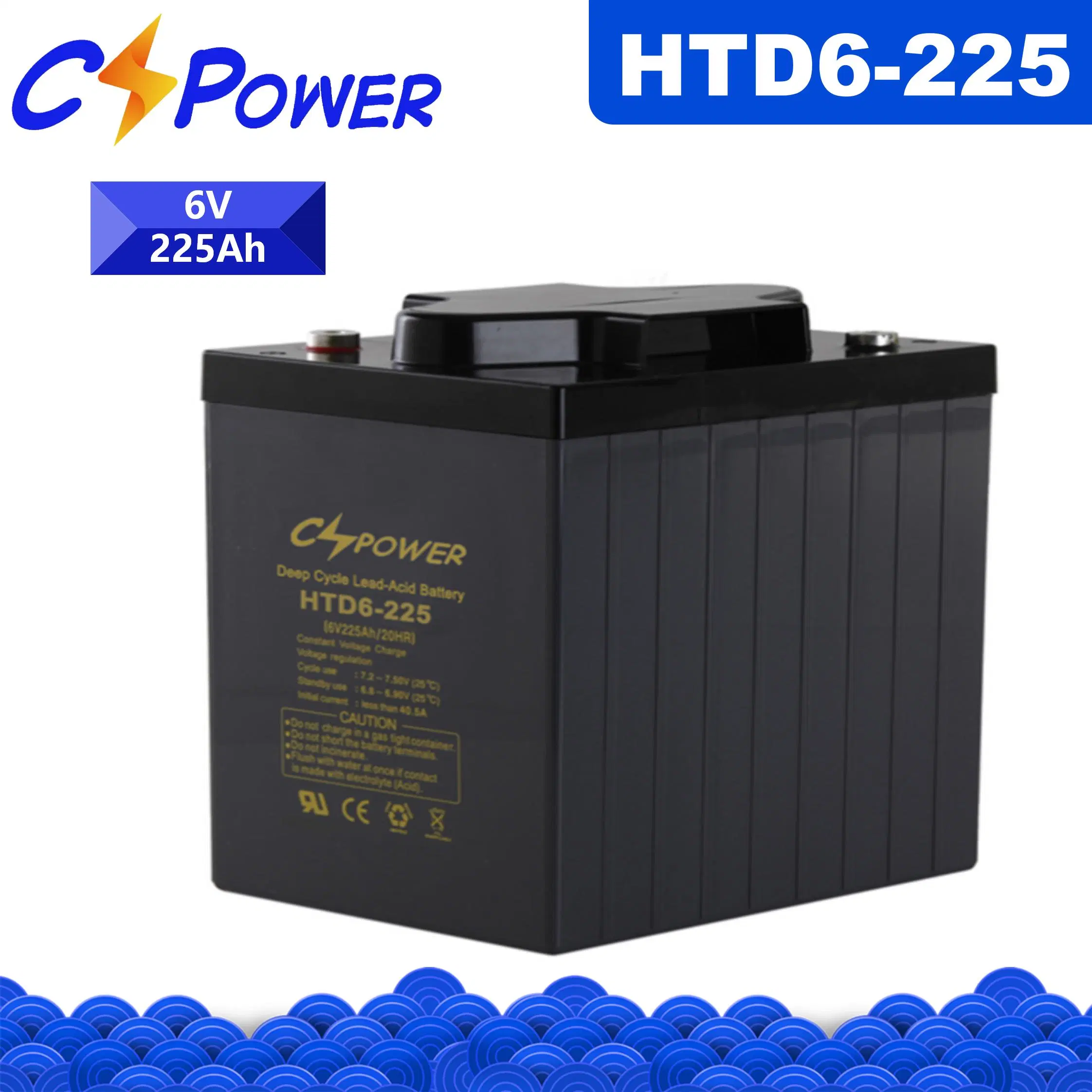 6V225ah Deep Cycle Battery Gel Battery for Marine / Golf Cart /Electric Vehicle