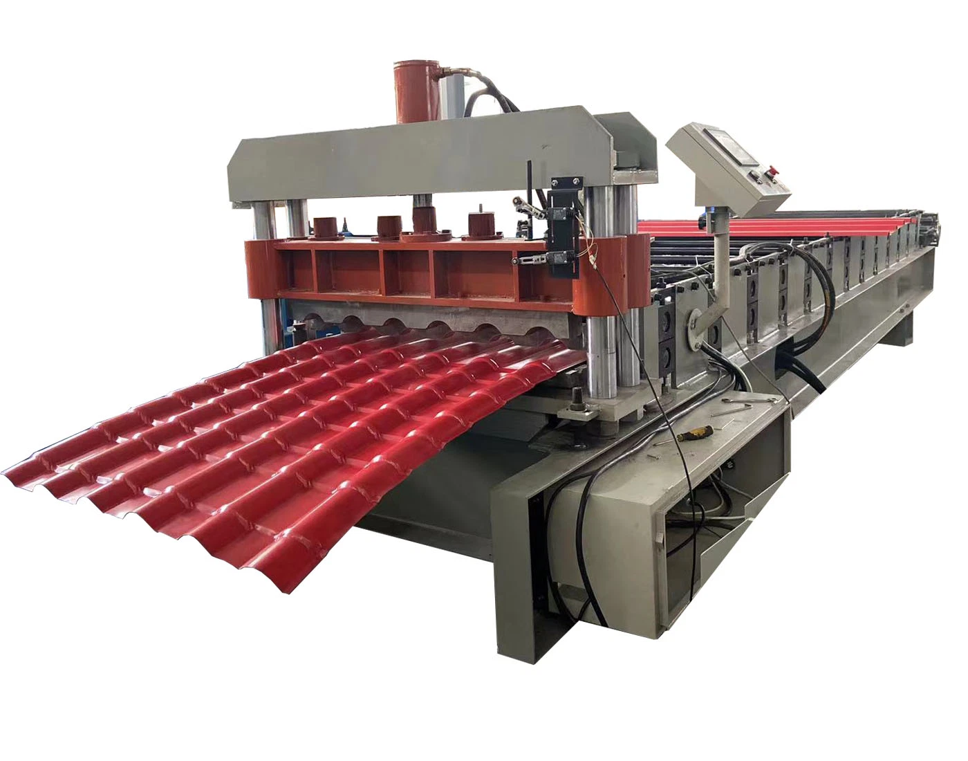 Arc Six-Peak Glazed Tile Rolling Roof Panel Forming Machine Tile Pressing Machine