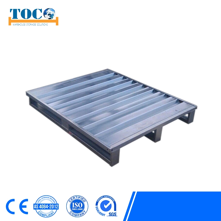 China Top Supplier Single Faced Wire Mesh Metal Pallet with Safety Edge