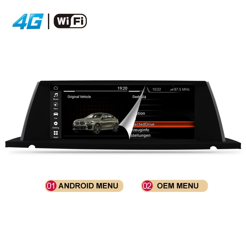 Android 10.0 de 12.3 polegadas para BMW 5 Series GT F07 2009-2012 CIC 2013-2016 Nbt Rádio sistema de navegação GPS com HD Ecrã tátil