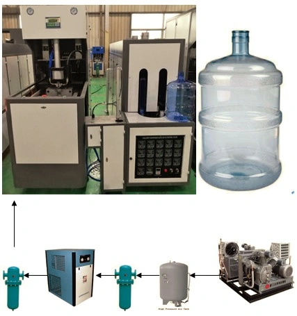 20 Litros Pet plástico vaso de 5 galões máquina de moldagem por sopro com lâmpada de aquecimento