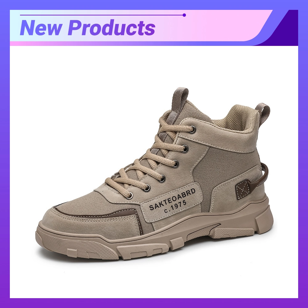Wholesale Ankle Martin Boots Fashion High Top PU Leather Waterproof Mens Casual Shoes