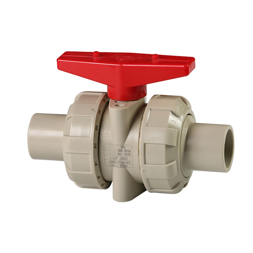 Plastic Welding Double Union Ball Valve for Chemical Industry