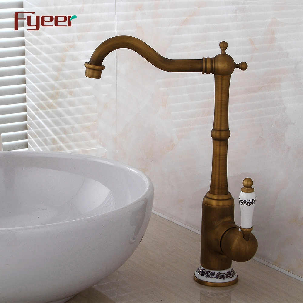 جديد Brass Antique Basin Faucet الحمام طاولة المياه الحنفية صنبور الخالط