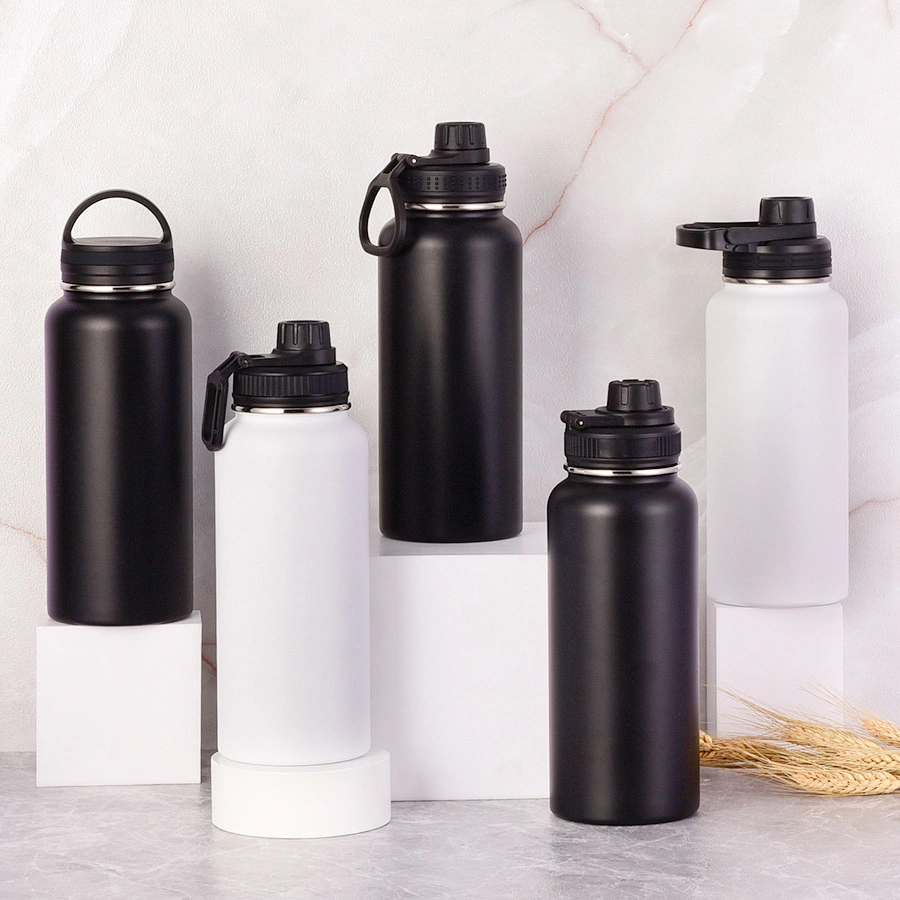 32oz 950ml Water Bottles School Canteen 304 Wide Mouth Double Wall Steel Stainless Flasks for Women