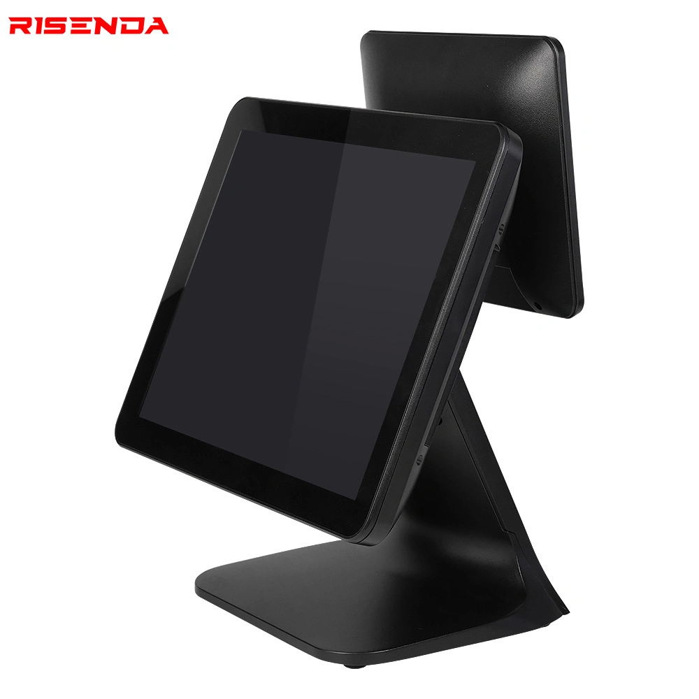 Risenda POS 15" Terminal POS tudo numa caixa registradora com montagem do monitor do cliente