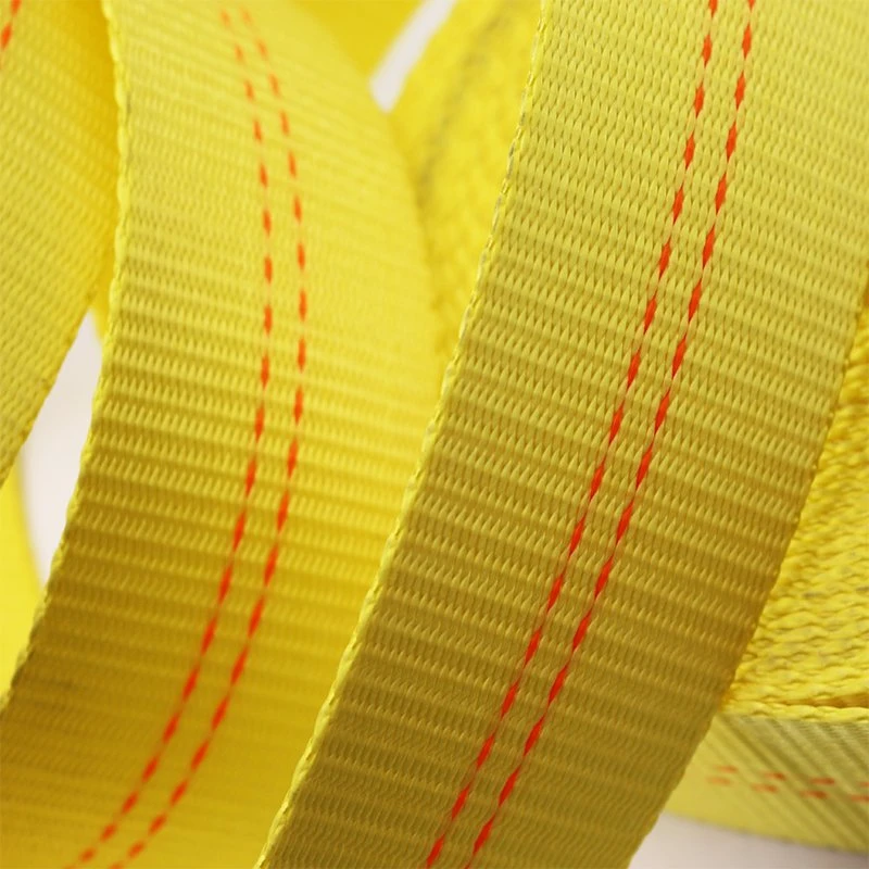 PE Polyester Strap 50mm*8m Yellowcolor Cargo Lashing Belts for 2ton