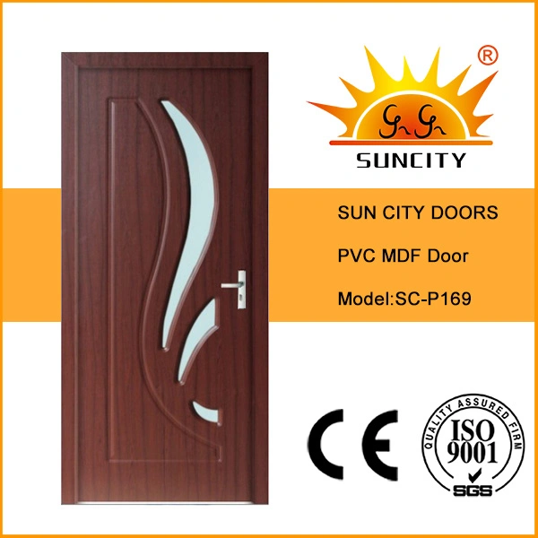 Factory Toilet PVC Wooden Temple Bathroom Teak Veneer Doors