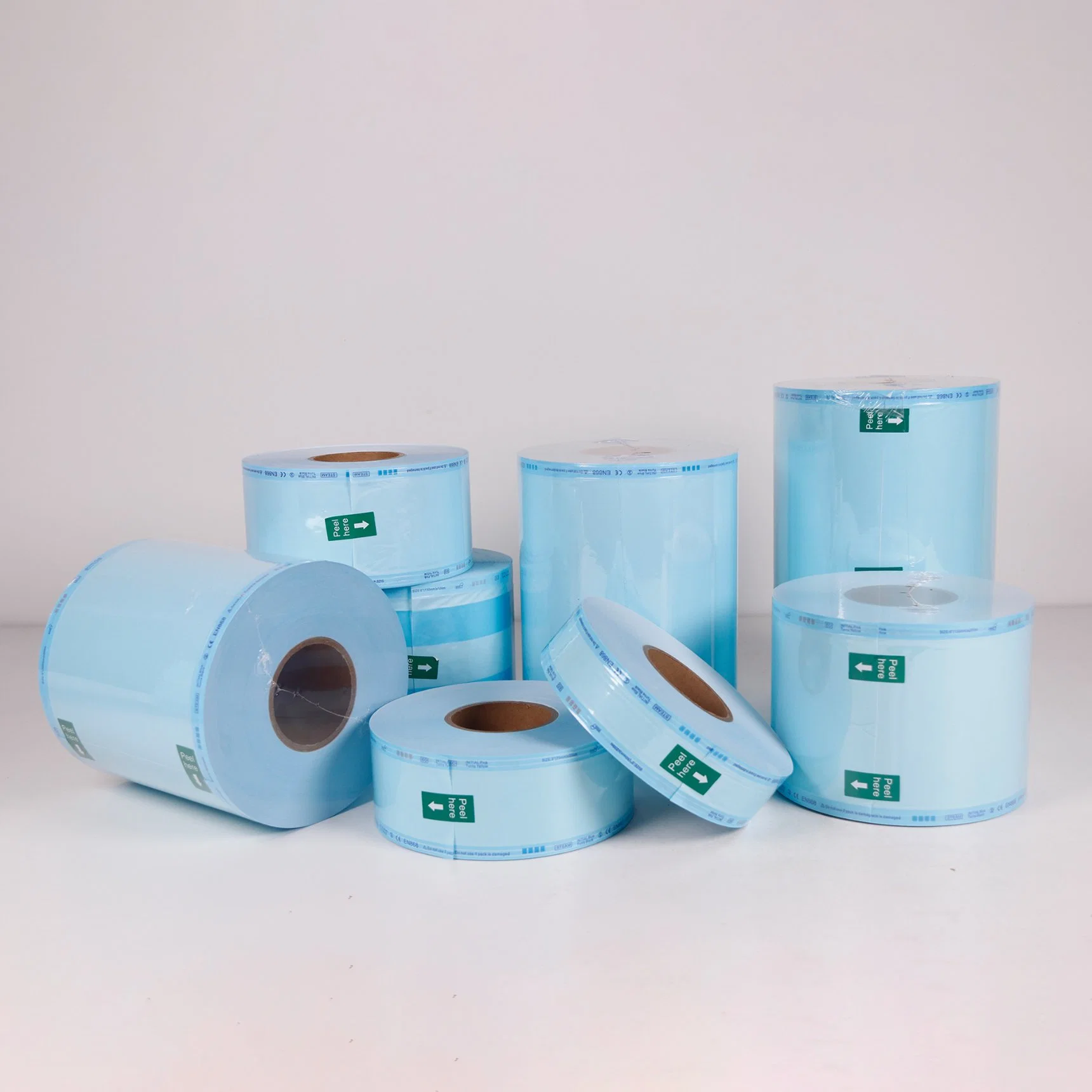 Medical Sterilization Reel Eo Steam Pouch Bag Dental Gusseted Sterilization Pouches Roll Pouch