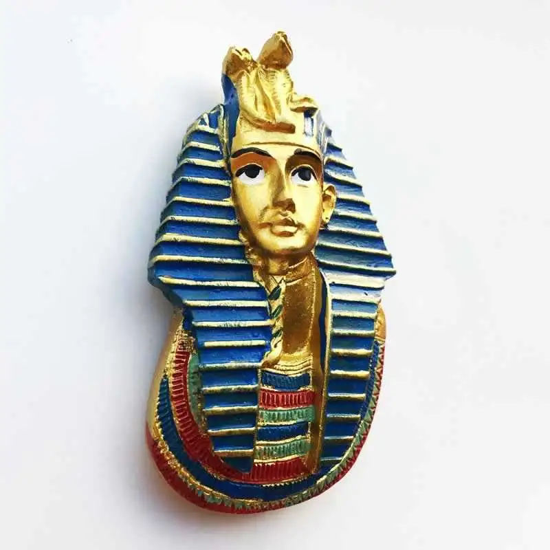 Round 3D Souvenir Polyresin Fridge Magnet Egypt Tourist Souvenir