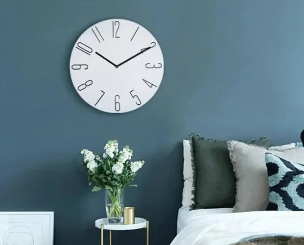 12 Inch Modern Round Silent Non-Ticking Wall Clock Luxury Living Room Bedroom Office Clock