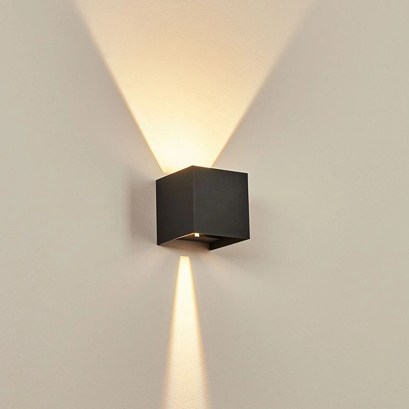 Luminária de parede LED em alumínio para cima e para decorar a parede Quarto Sconce Luz de parede LED