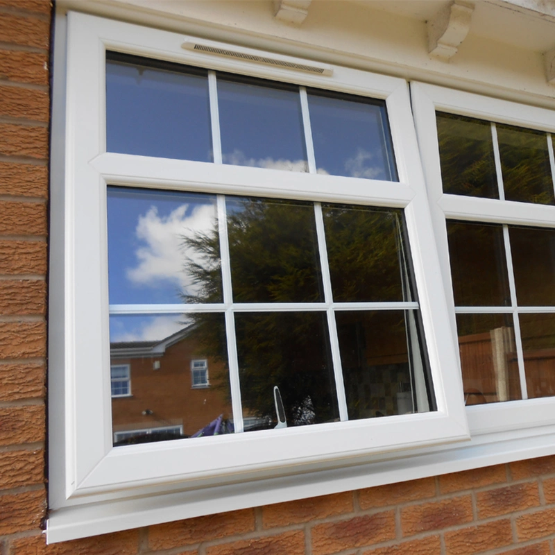 European Style PVC UPVC Plastic Vy Exterior Storm Tilt and Turn Windows Price