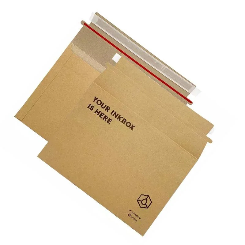 Wholesale/Supplier Customized Printed Rigid Mailers Flat Cardboard Envelops Eco-Friendly Paper Board Envelope