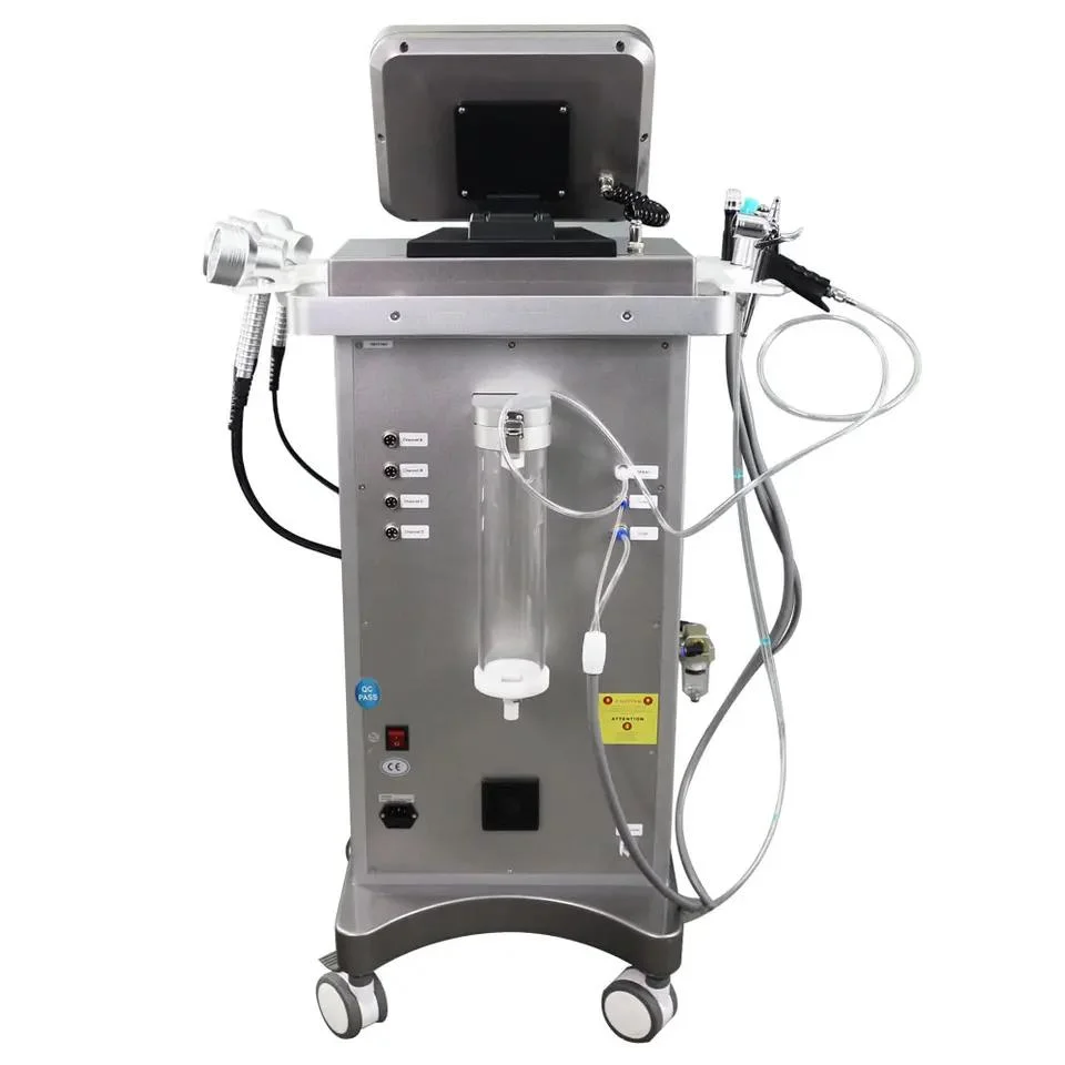 Facial Skin Cleaning Equipment with Oxygen Jet Peel Water Dermabrasion Oxygen Spray + LED Light