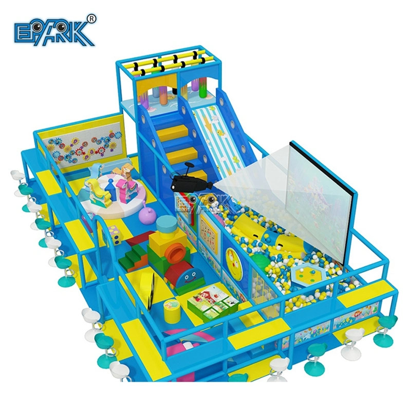 Soft Play de l'équipement de saut de conditionnement physique de l'amusement des enfants Big Toy Indoor Trampoline Park