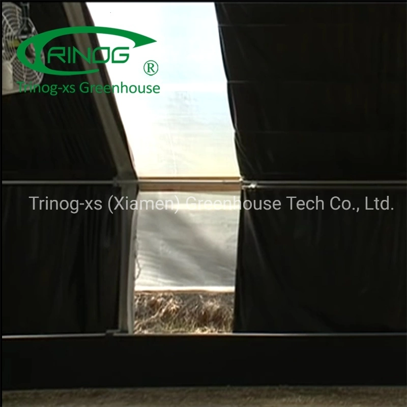 Trinog Greenhouse One stop shipping agricultural single span herb greenhouse kit with blackout shading screen