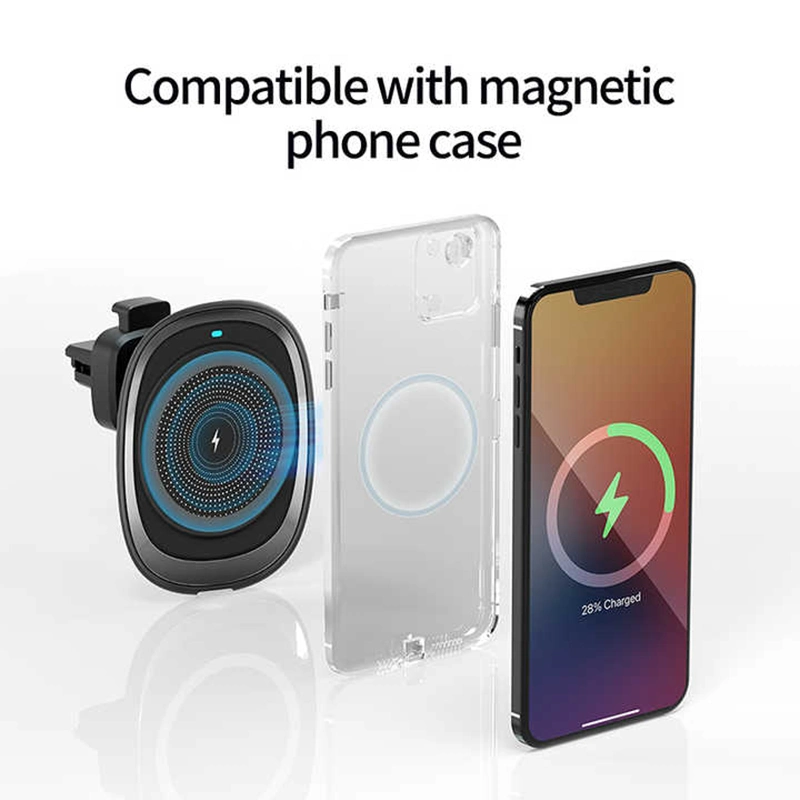 Factory Wholesale/Supplier Vehicle Magnetic Wireless Charging Outlet Wireless Car Charger