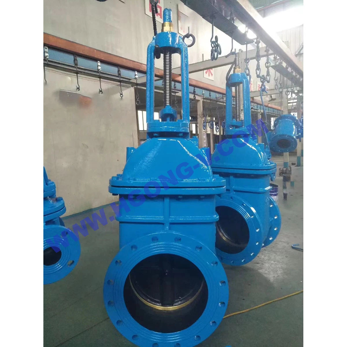 API/ANSI/DIN/BS Electric Cast Iron Gg25 Ggg40 Industrial Wedge Soft EPDM Seat Flange Gate Valve with Handwheel