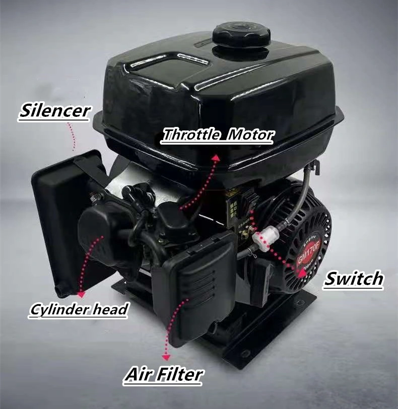 Gasoline Generator 220V Household Small Single Three-Phase 380V Outdoor Bass 3/5/6/8/10kw Kilowatt