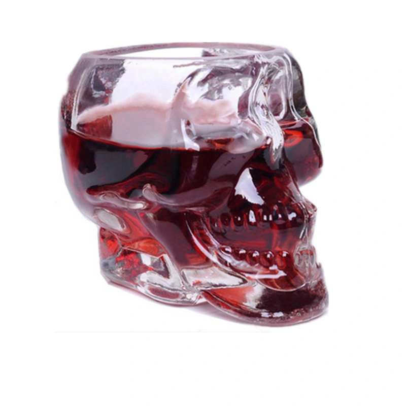 Skull Design Glass Cup Ceative Whisky and Liquor Mug