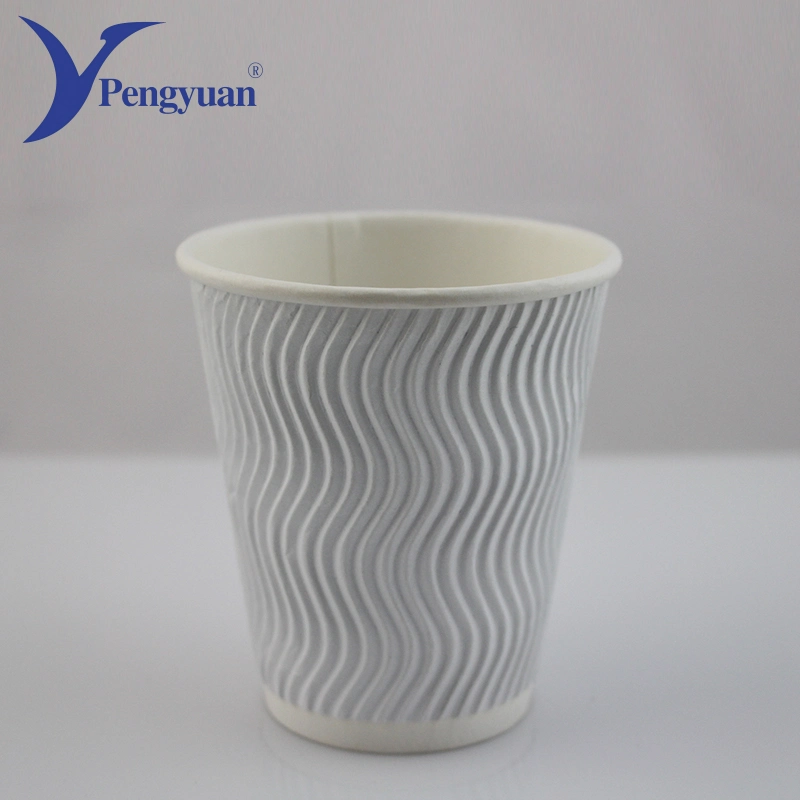 Wholesale/Supplier Custom Logo Printed Ripple Wall Paper Cup Paper Baking Cup