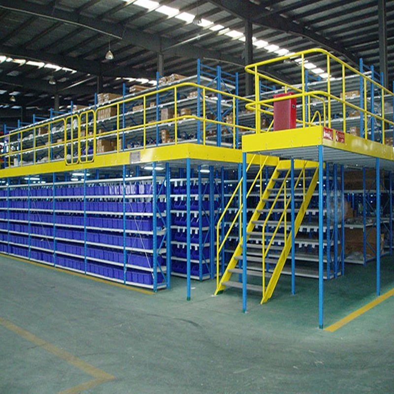 Apilado entresuelo de acero de altas prestaciones para almacenamiento industrial de almacén