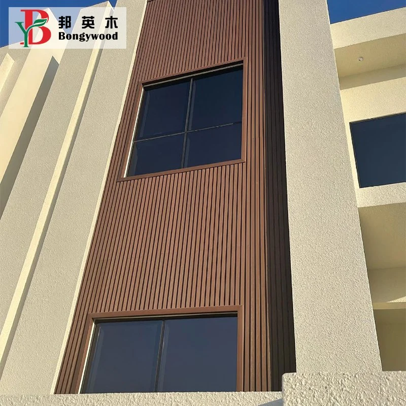 Revestimiento compuesto de alta calidad decoración impermeable exterior Paneles de pared WPC
