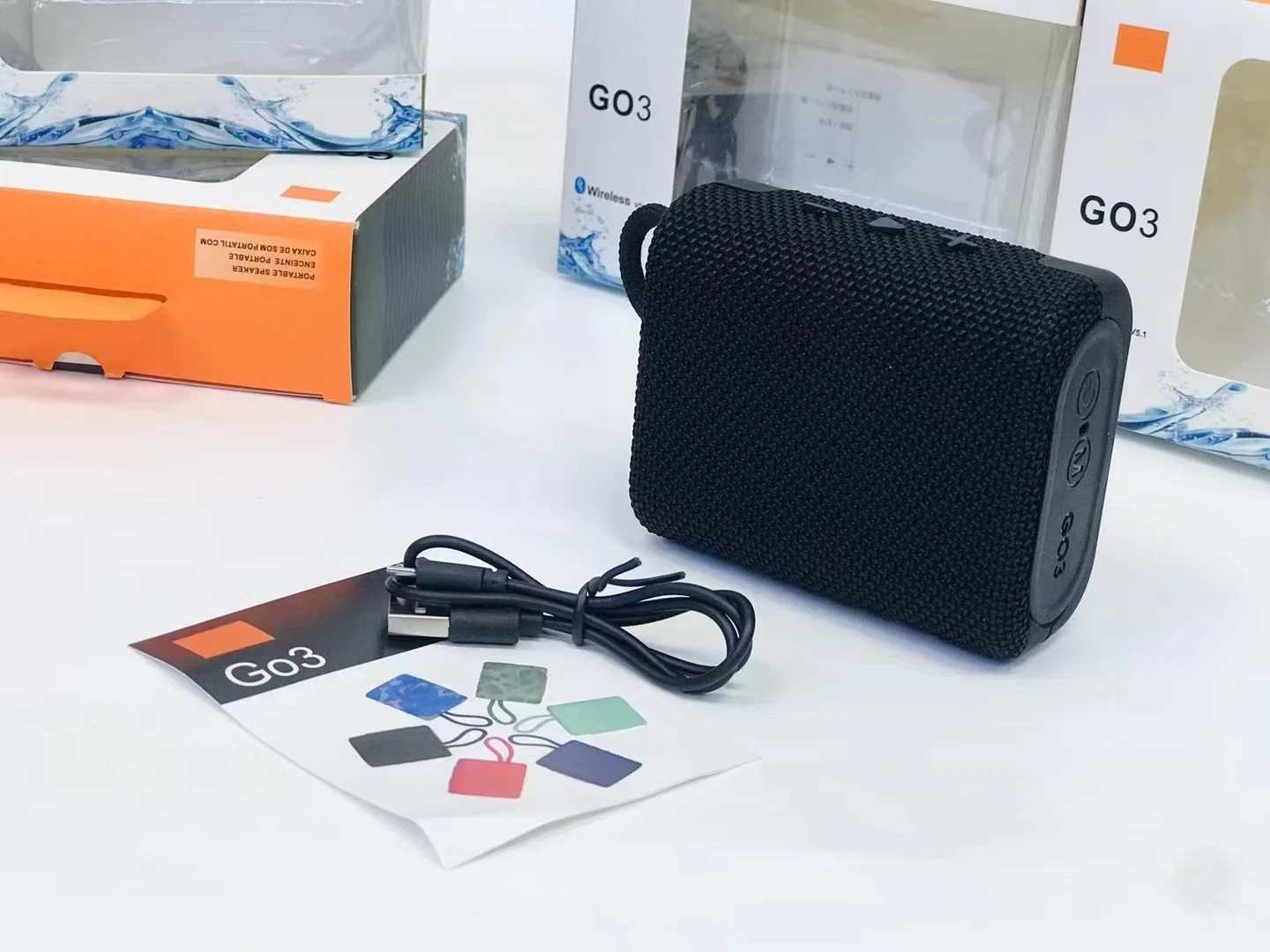 LD- Go3 جديد للبيع الساخن ميني محمول لاسلكي في الهواء الطلق High Sound Quality Bluetooth Car Speaker_Black