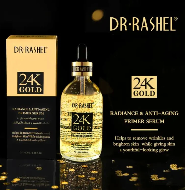 الجملة على الانترنت في المخزون Moisturizing Smoothing مضادّة Wrinkle مسام سلسلة Serum 24K Gold Radiance Anti Aging Primer Serum التي تتقلص وجه الأشعة الذهبية