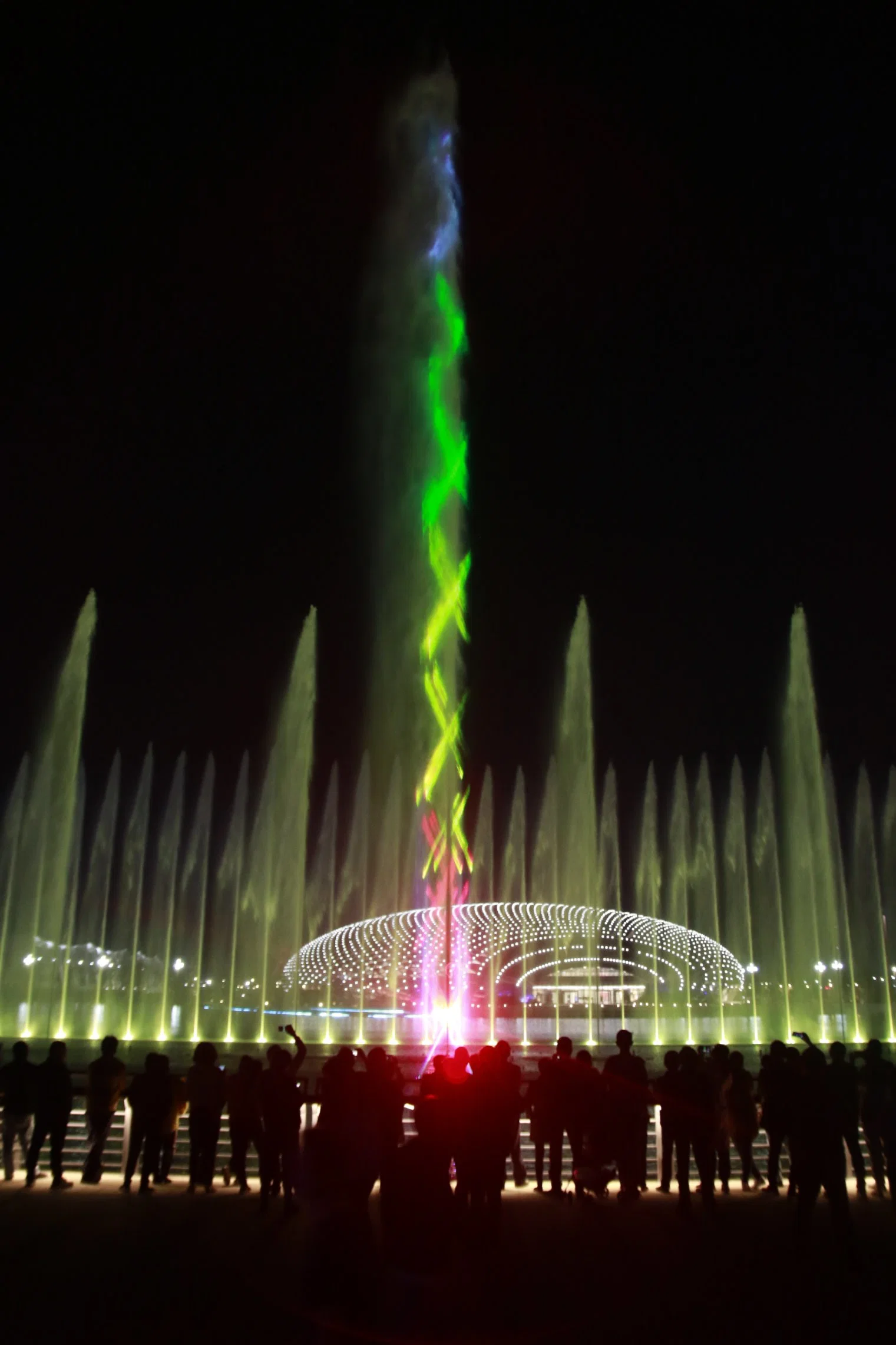 Large Music Dancing Water Show Fountain Outdoor Show with Laser and Light Show Waterfall