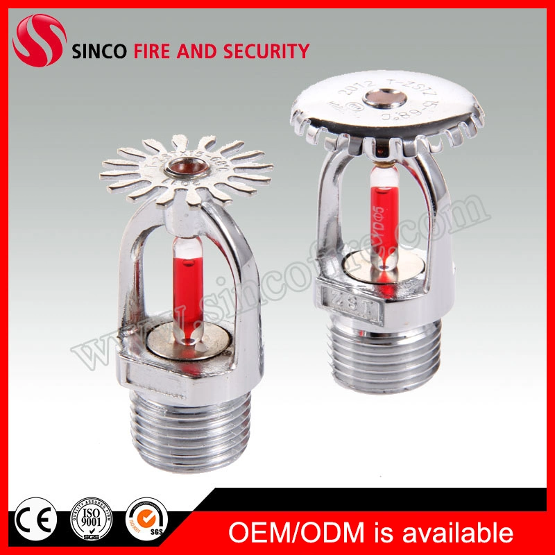 1/2 3/4 Inch NPT/ BSPT Brass Material Sprinkler Head Upright/Pendent/Sidewall Fire Sprinkler