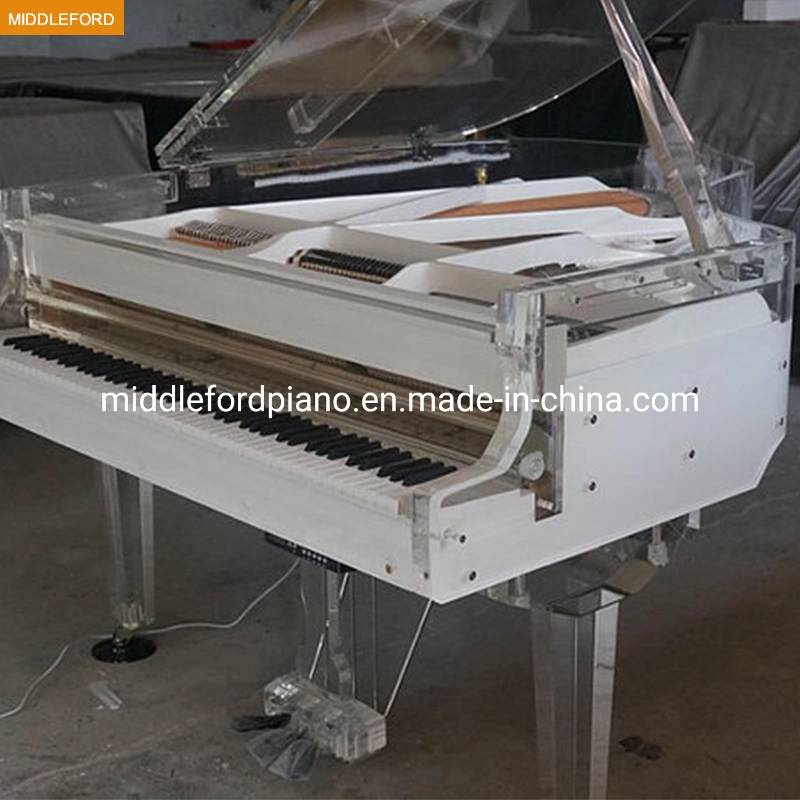 Marco blanco Crystal Piano-168Gp con luces LED