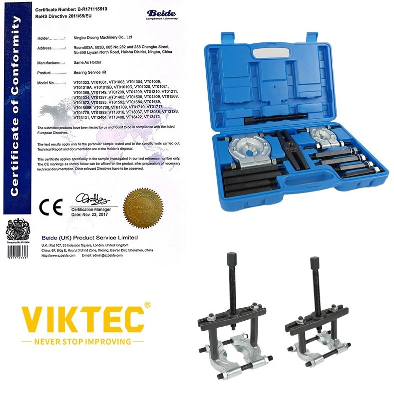 Viktec 12 PCS Bearing Splitter Set, 5 Ton Capacity 2&quot; and 3&quot; Gear Puller Bearing Separator Kit