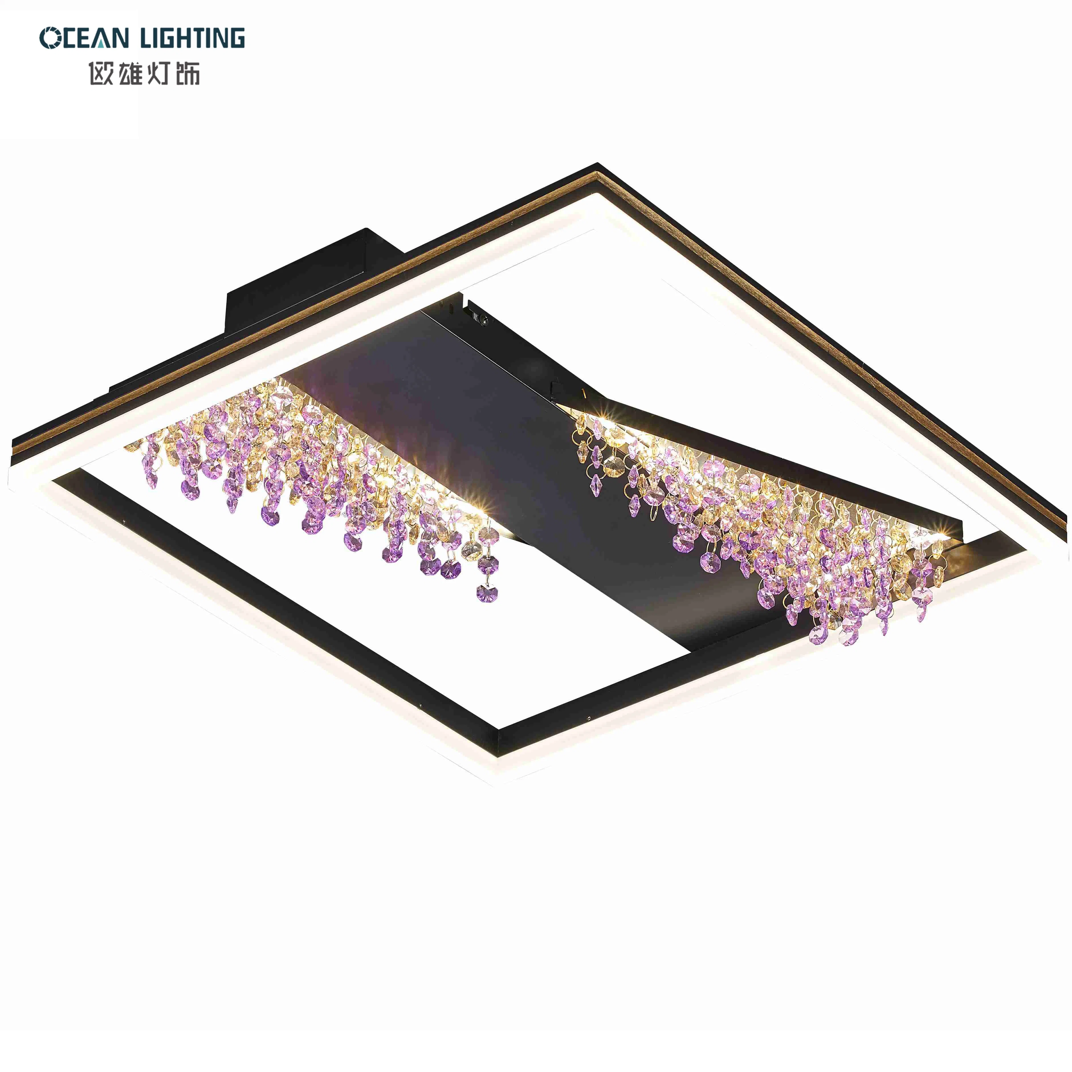 Ocean Lamp Rendimiento de alta calidad/alto costo Nordic decoración moderna LED techo de cristal Luz