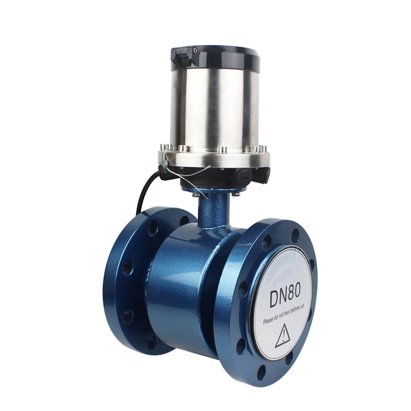 SS316 SS304 Battery Powered Electromagnetic Liquid Water Flowmeter