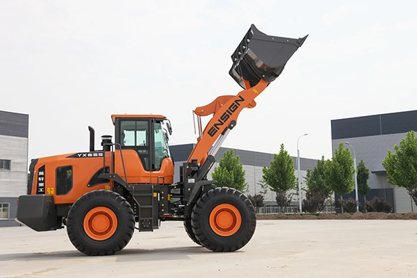 Chinesische Baumaschinen 5 Ton Radlader Ensign Yx655 mit Mechanische Steuerung