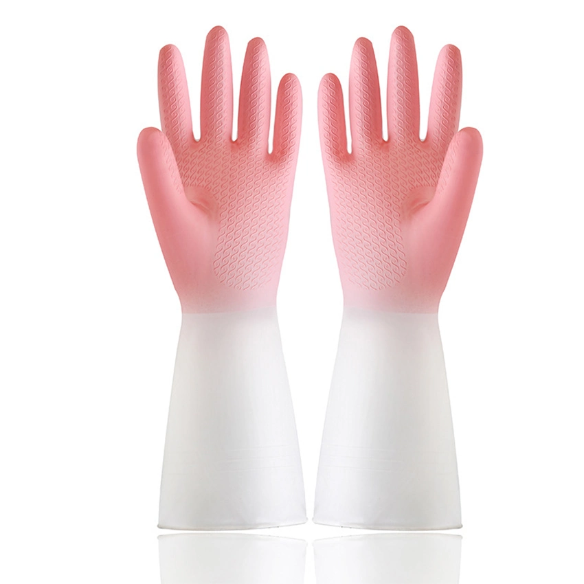 32cm Blanco PVC impermeable Seguridad Housework Cocina lavavajillas Guantes