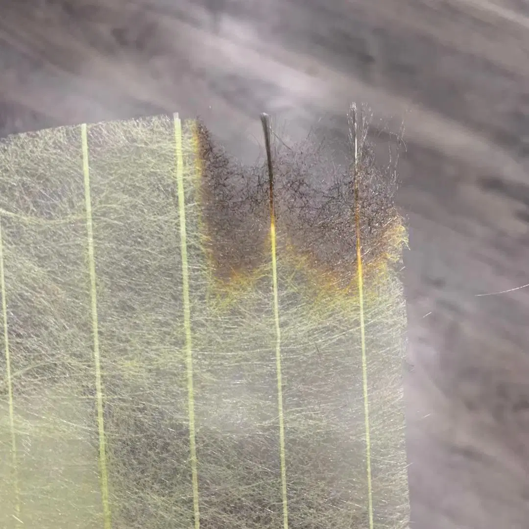 Tissu en fibre de verre jaune pour isolation en laine de fibre de verre d'administration