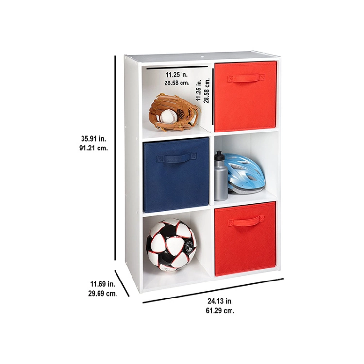 Startseite Möbel Wohnzimmer 6 Cubes Wandhalterung Holzschrank Bücherregal Für Den Storage Organizer