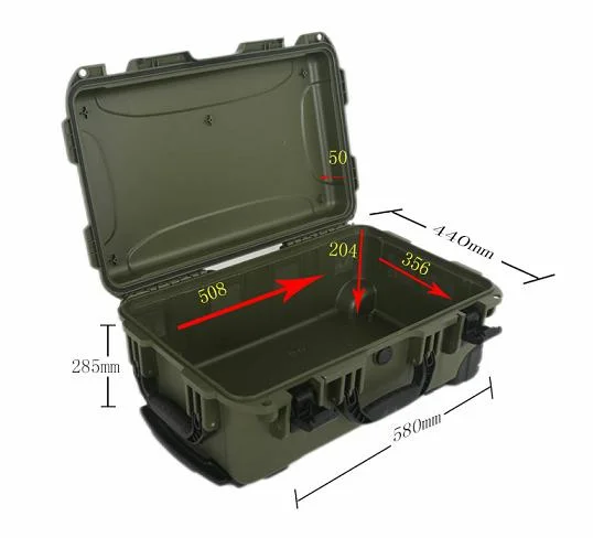 Model 3620 IP67 Waterproof Instrument Equipment Carrying Plastic Hard Tool Case with Custom Foam