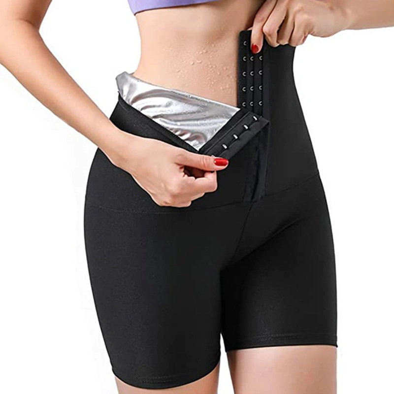 New Fashion Hot Sweat Sauna Slimming Leggings High Waist Trousers Sweating Weight Loss Pants Fat Burning Wear