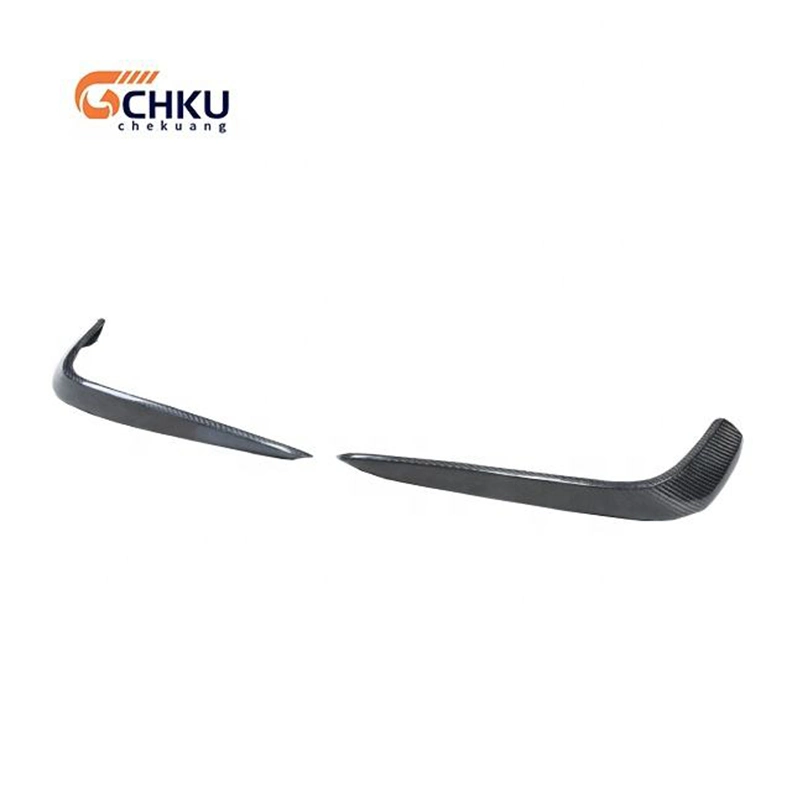 for Benz C-Class W205 C63 Front Bumper Carbon Fiber Middle Lip Front Fog Lamp Separator Front Lip