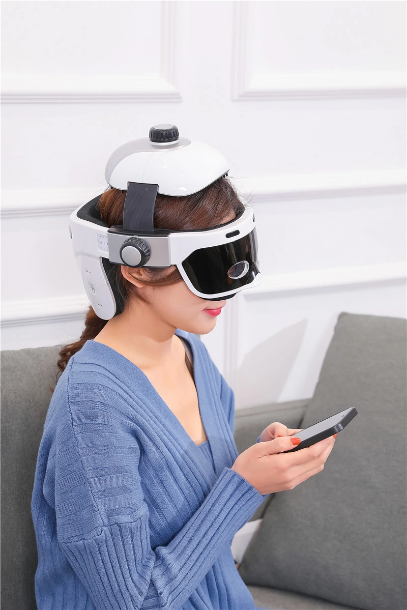 Electrical Automatic Wireless Helmet Head Massager with Air Pressure Acupoint