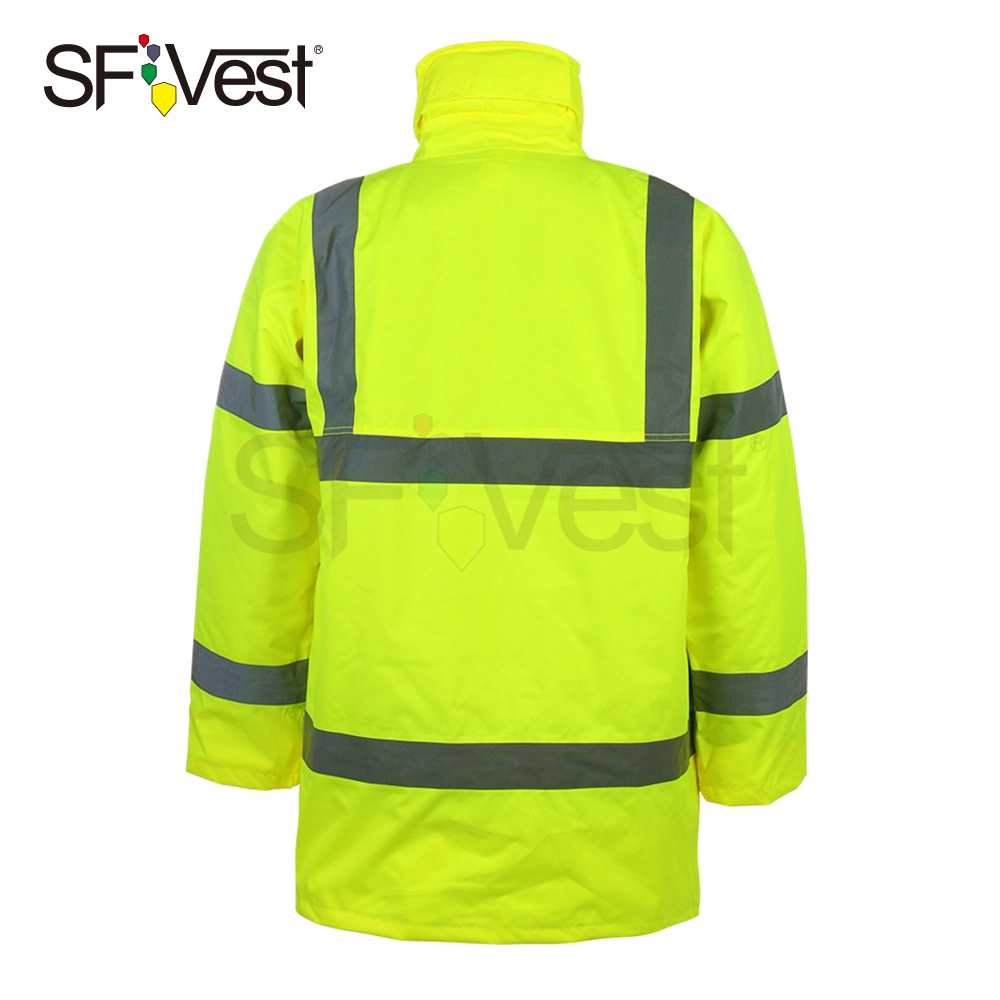 2020 Security Roadway Traffic Warning Winter Jacket Reflective Safety Clothing