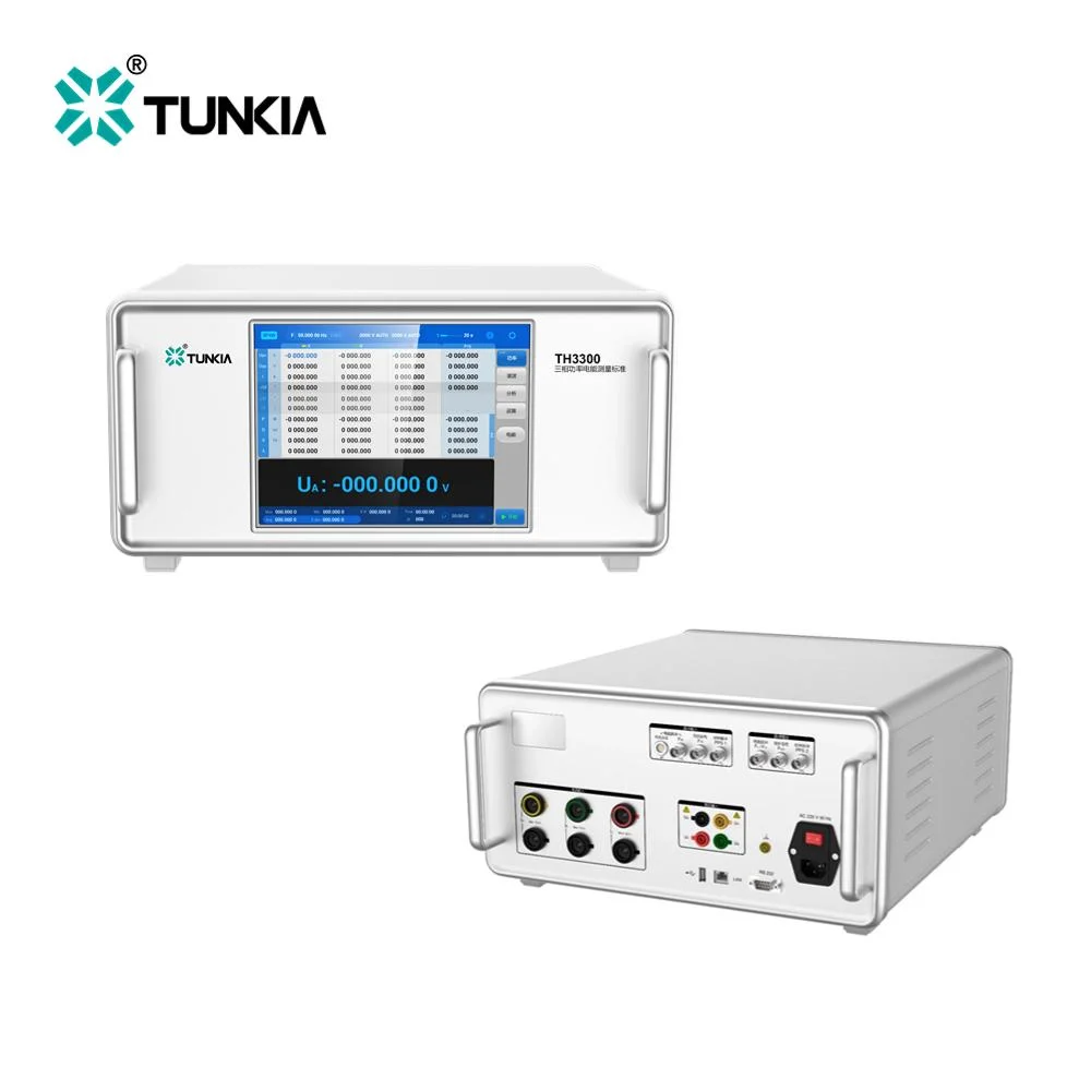 TUNKIA TH3300 Three Phase multifunction High Precision Reference Standard Power Energy  Meter